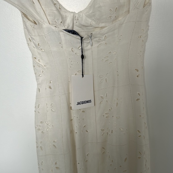 Jacquemus Robe Tovallo Broderie Anglaise Dress NWT - Picture 4 of 4
